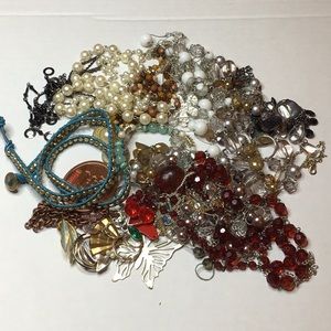 Jewelry Destash 1 pound earrings, necklaces, bracelets, etc Cherry Butterflies